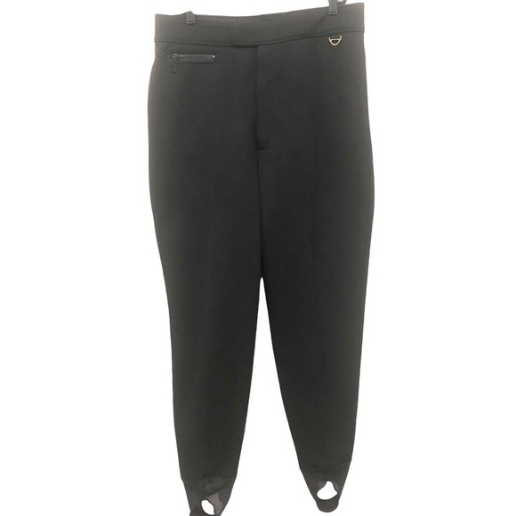 Ski Pants Eddie Bauer EBTEK Black Schoeller Snow Stirrup Sports Women’s Size 16 - Picture 12 of 12